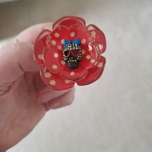 3 for $25: Betsey Johnson Flower Stretch Ring